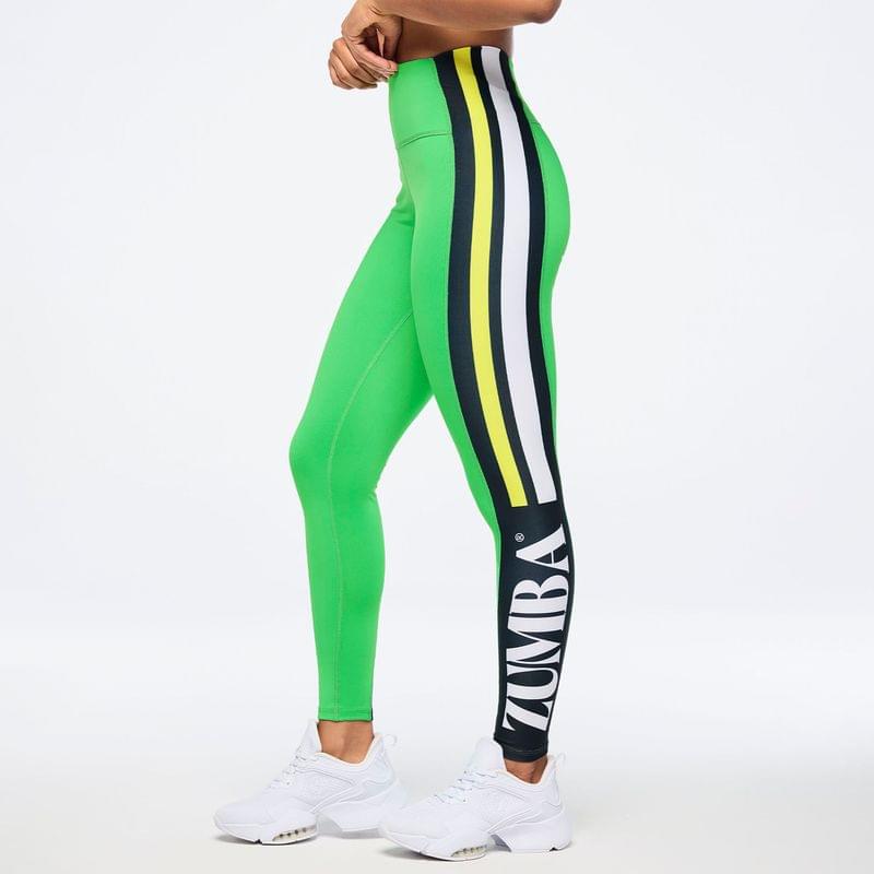 Zumba Haus High Waisted Ankle Leggings With Side Panel