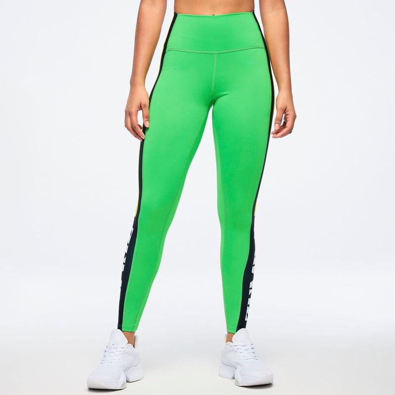 Zumba Haus High Waisted Ankle Leggings With Side Panel