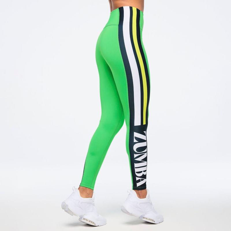 Zumba Haus High Waisted Ankle Leggings With Side Panel