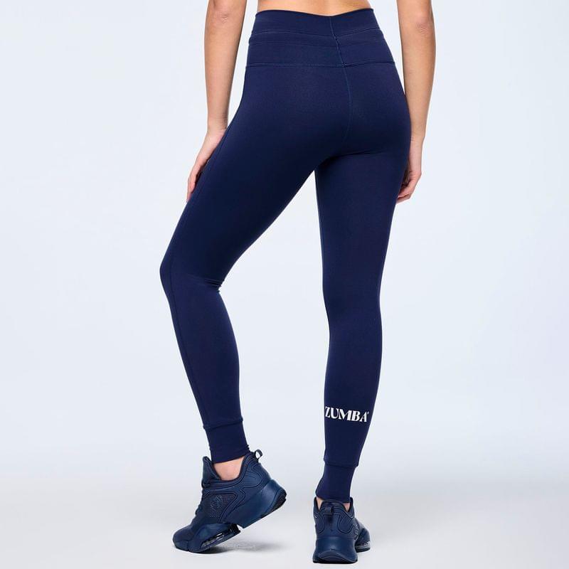 Zumba Out Loud High Waisted Ankle Leggings With Drawcord
