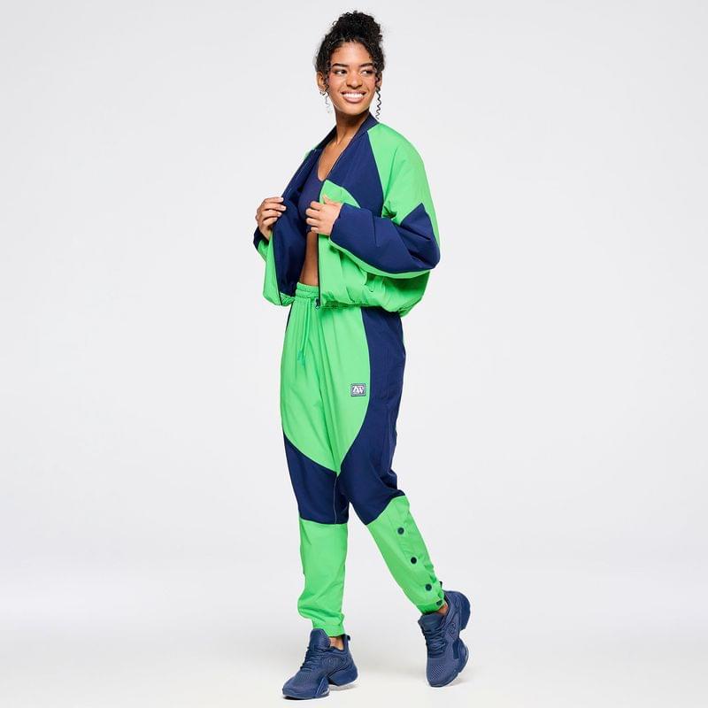 Zumba Out Loud Woven Track Pants With Side Snaps