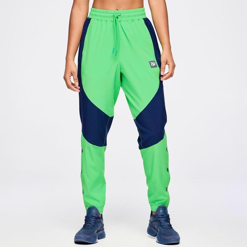 Zumba Out Loud Woven Track Pants With Side Snaps