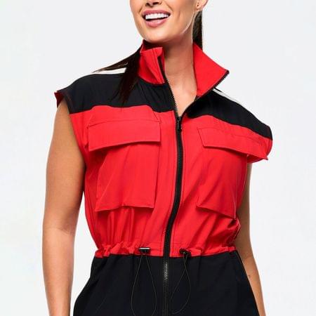 Victory Sleeveless Woven Jumpsuit