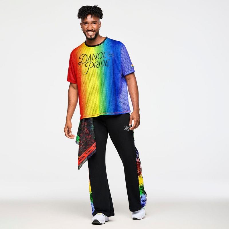 Zumba Wide Leg Sweatpants With Sequin Panels