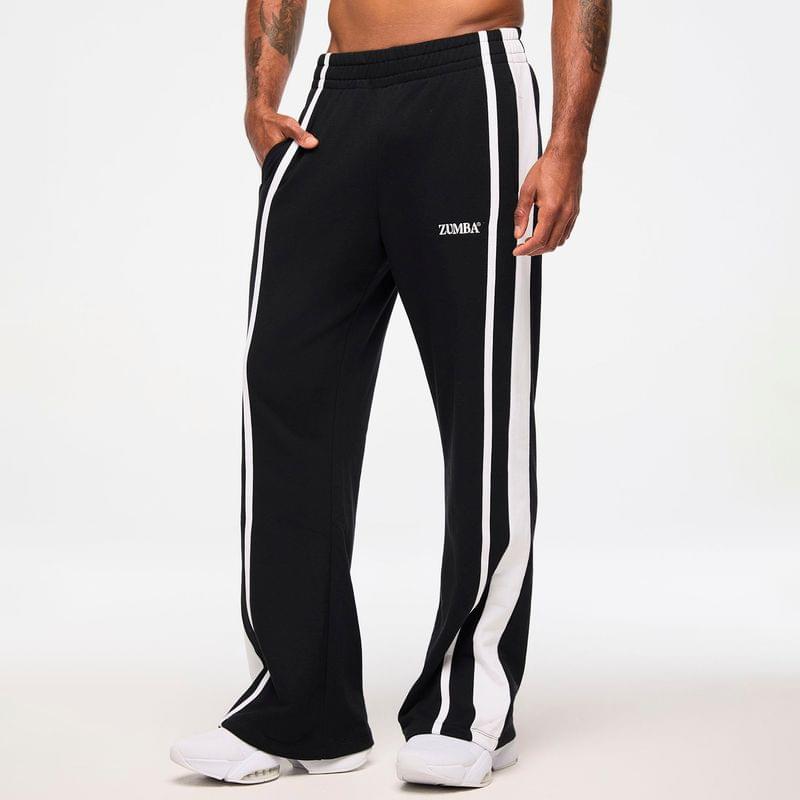 Zumba Haus Wide Leg Sweatpants With Side Panel