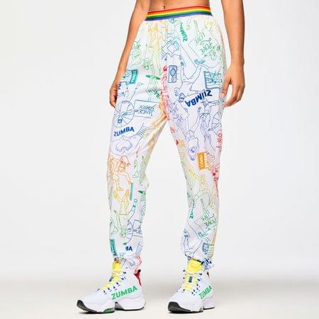 Zumba Elastic Waistband Slouch Woven Pants