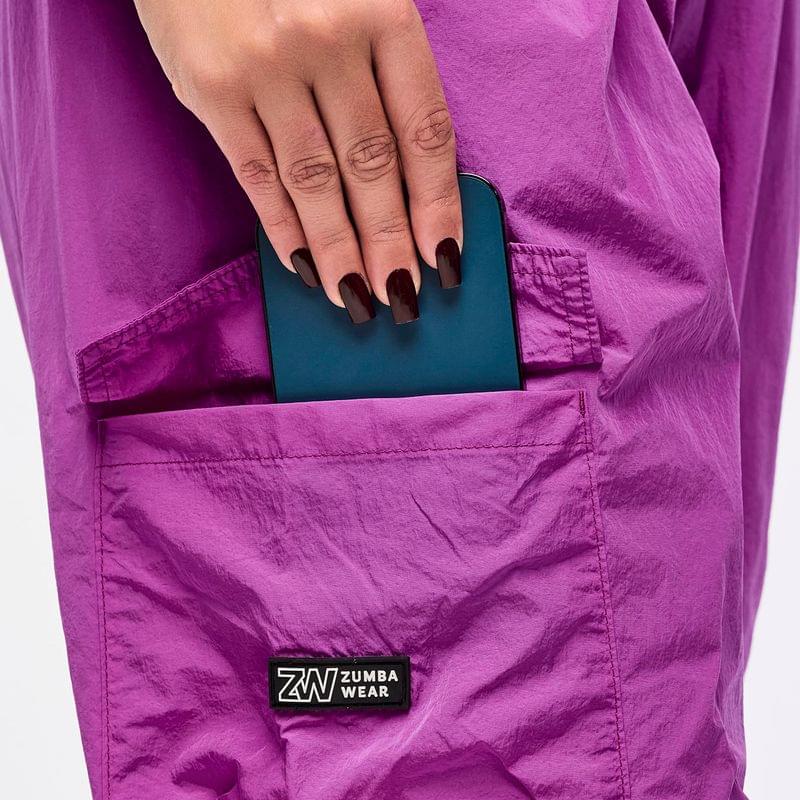 Zumba Libre Parachute Cargo Pants With Elastic Waistband