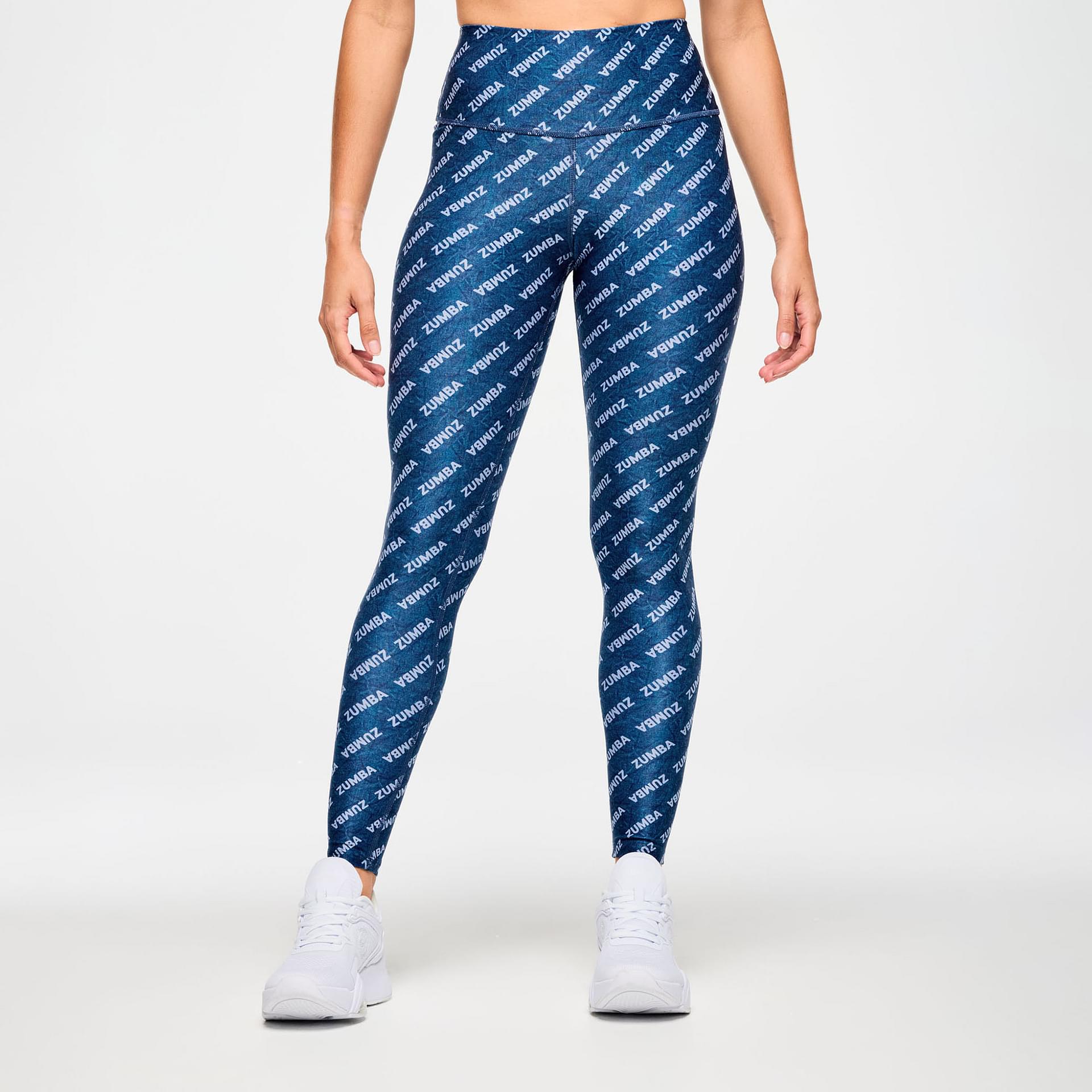 ズンバ♪Zumba Wild High Waisted Laced Up Ankle Leggings-AG Zumba Wild High Waisted Laced Up Ankle Leggings - Panther