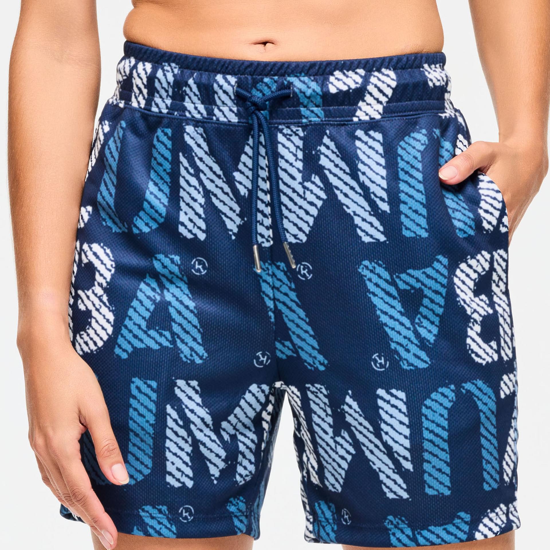 ズンバ Zumba Blue Jean Mesh Shorts Navy/White Inspire Your Moves with Women's Blue Jean Mesh Shorts - Easy