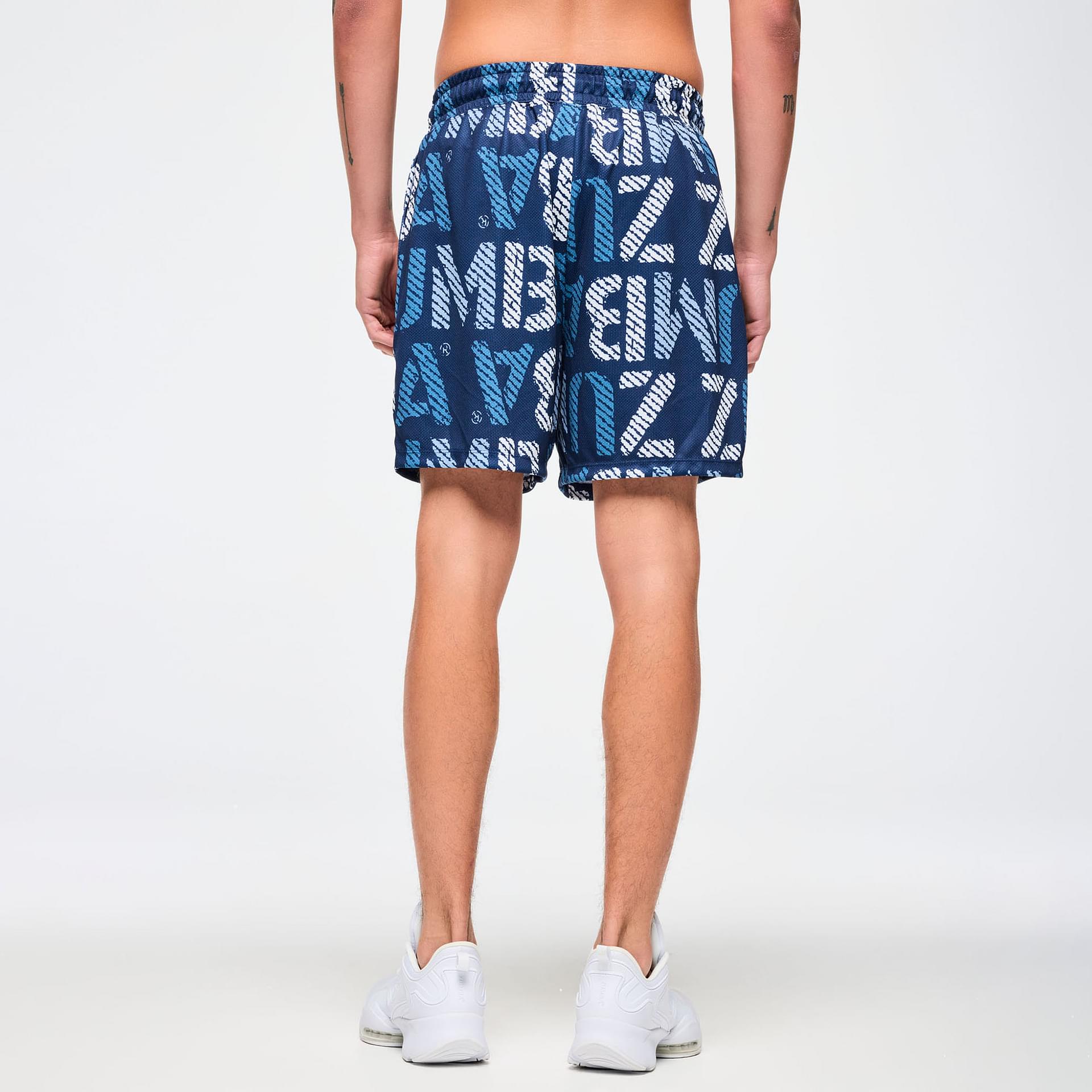 Inspire Your Moves with Women's Blue Jean Mesh Shorts - Easy