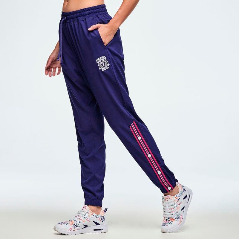 Class of 2001 Woven Track Pants With Side Snaps