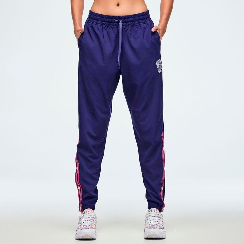 Class of 2001 Woven Track Pants With Side Snaps