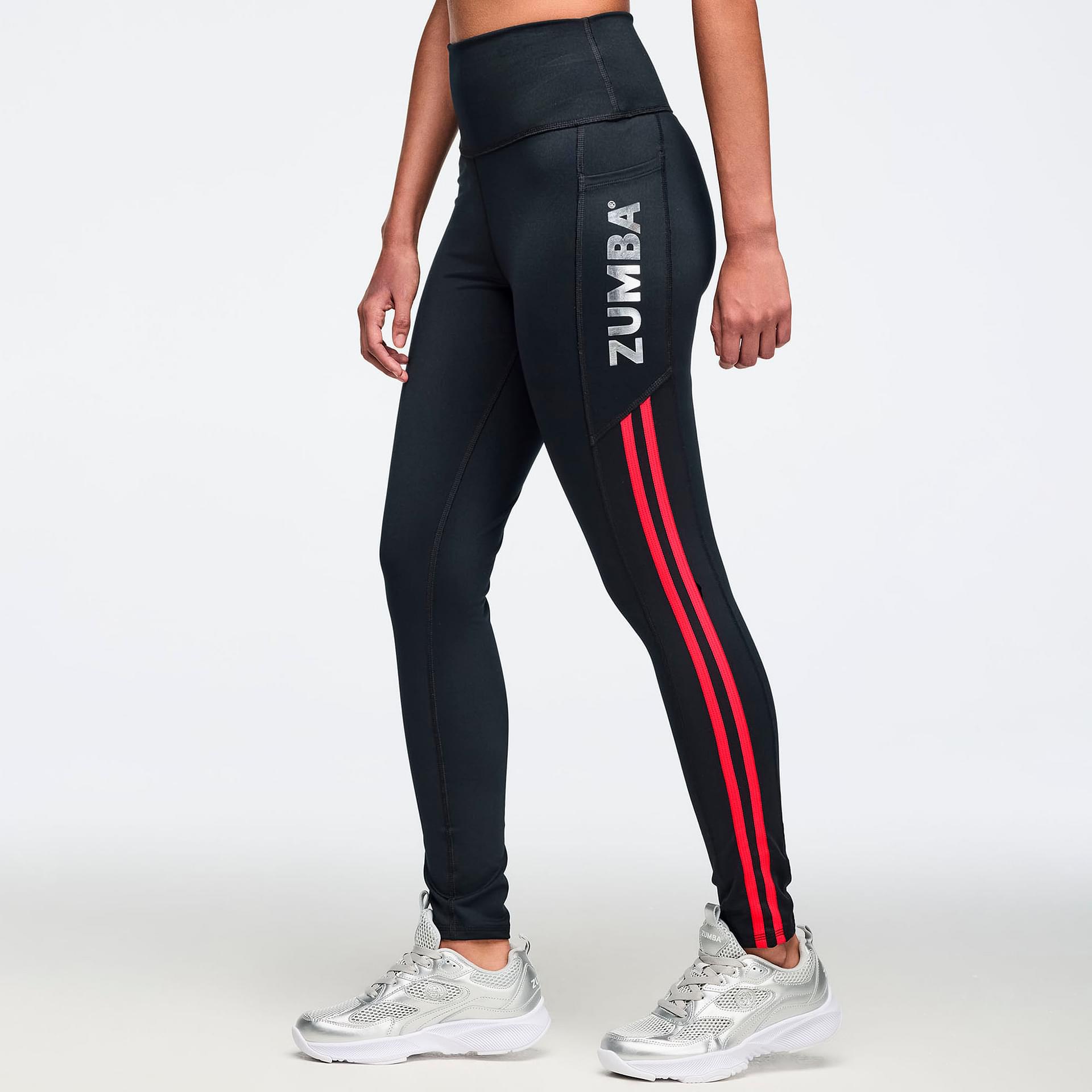 Zumba 25 High Rise Ankle Leggings - Bold Black