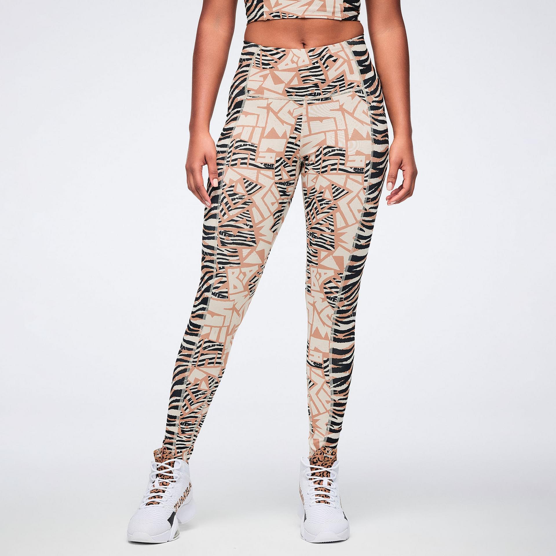 Wildbeat High Waisted Ankle Leggings With Side Panel