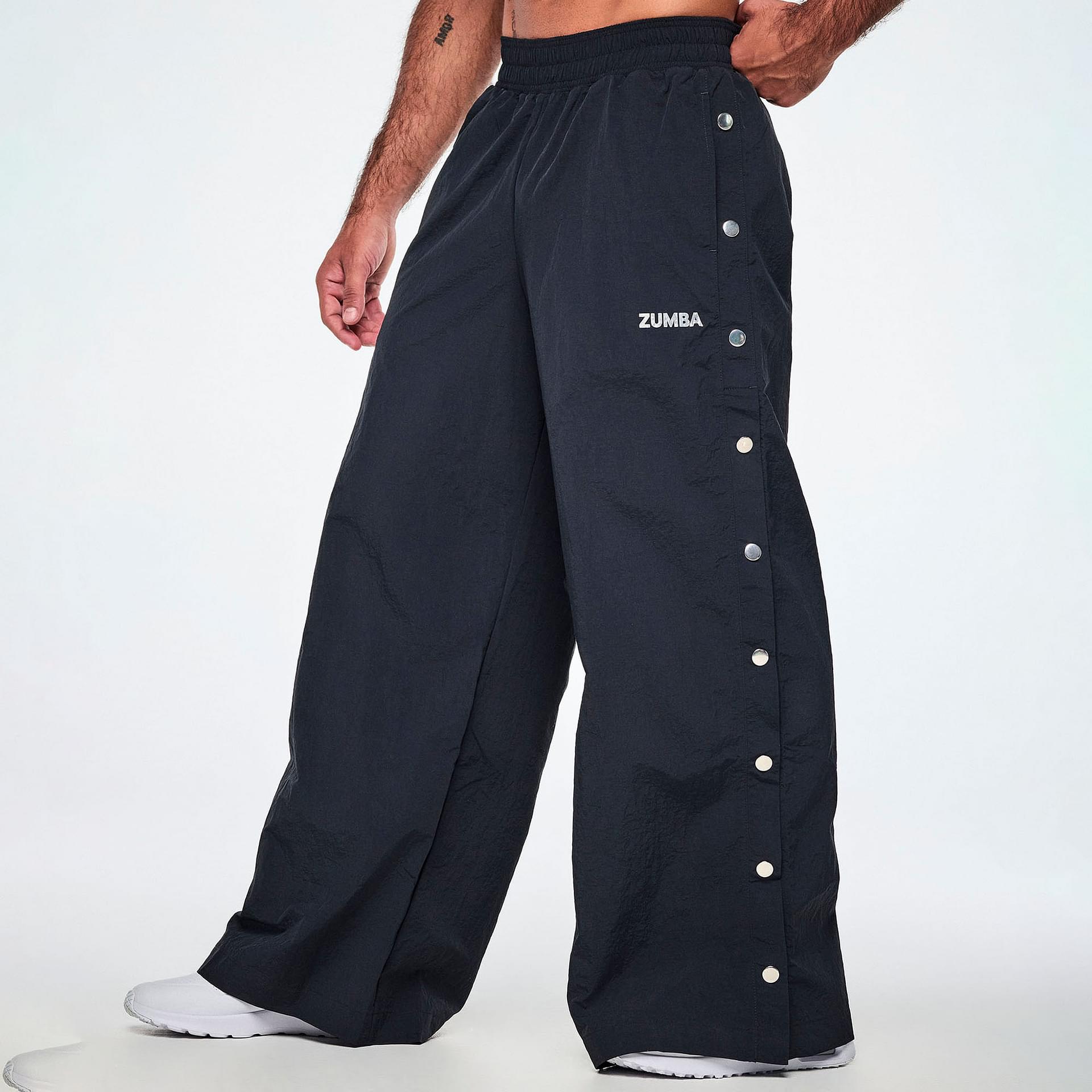 Rock 'n' Roll Wide Leg Pants With Side Snaps