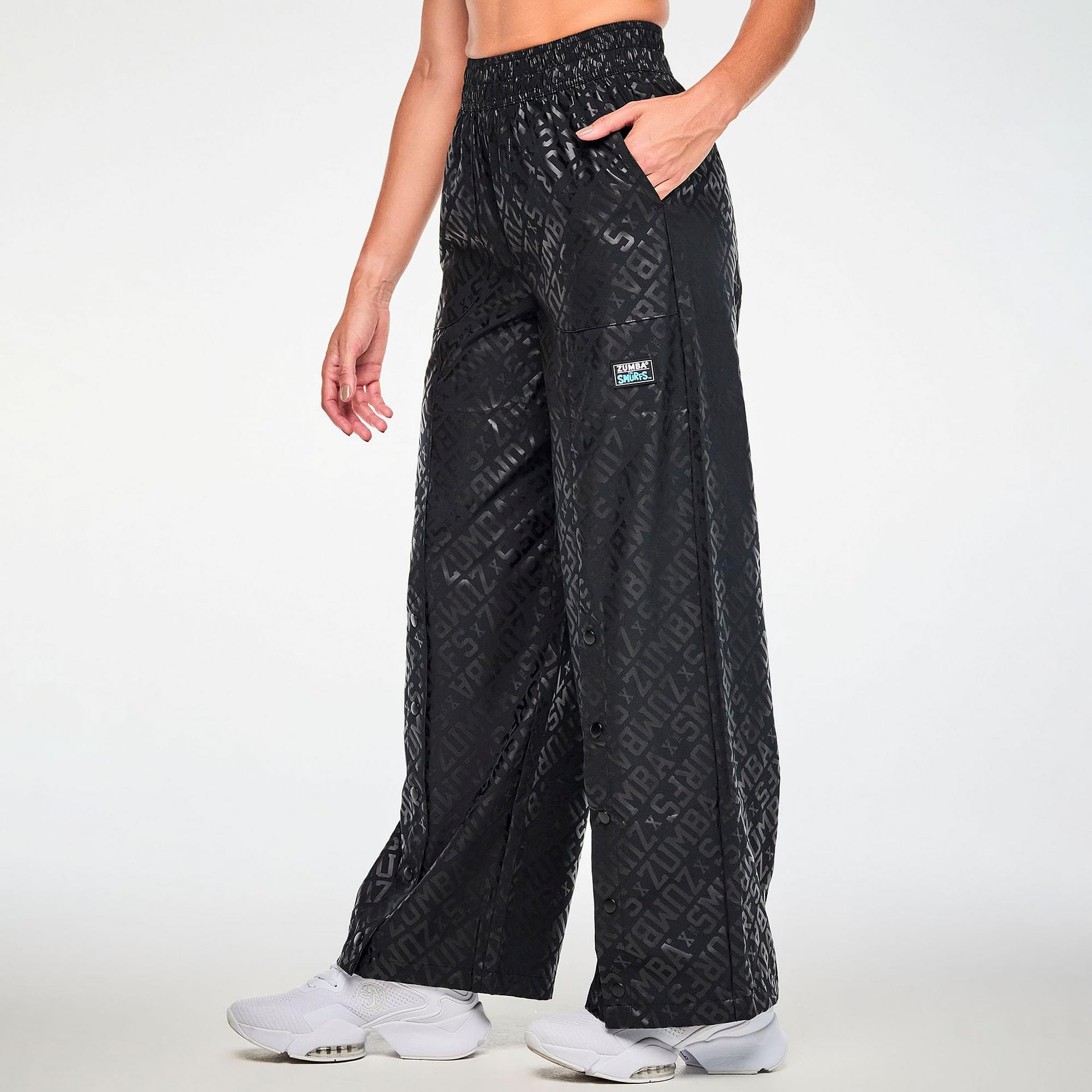 Zumba X The Smurfs Wide Leg Pants With Snaps