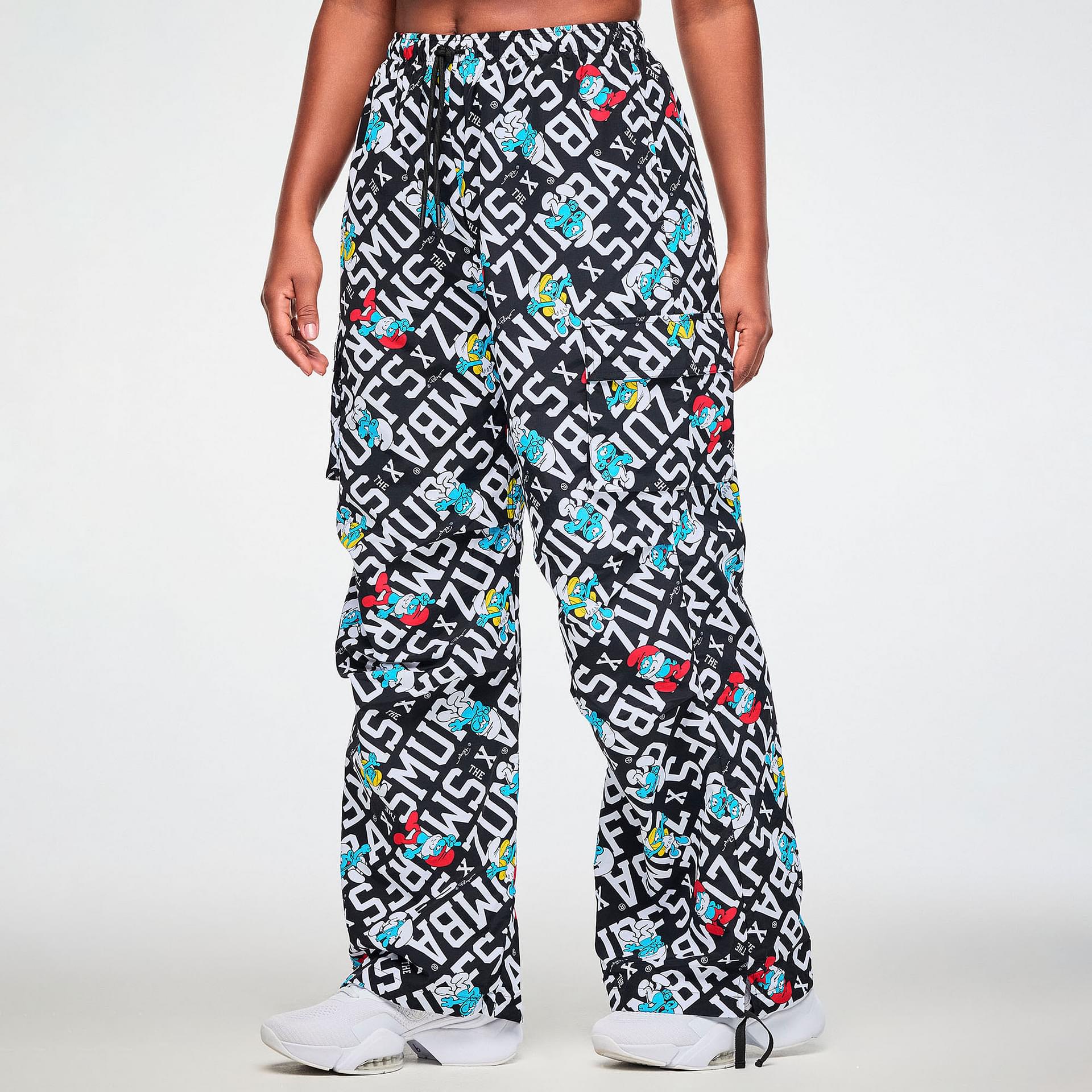 Zumba X The Smurfs Woven Oversized Cargo Pants
