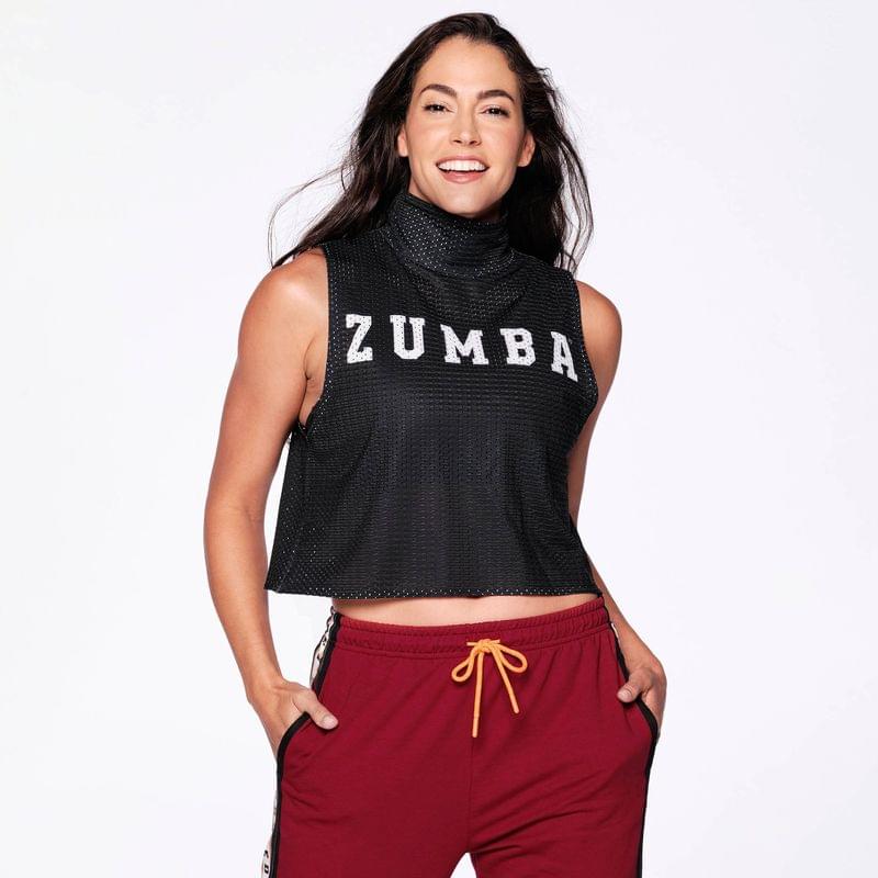 We Move The World Crop Mesh Tank