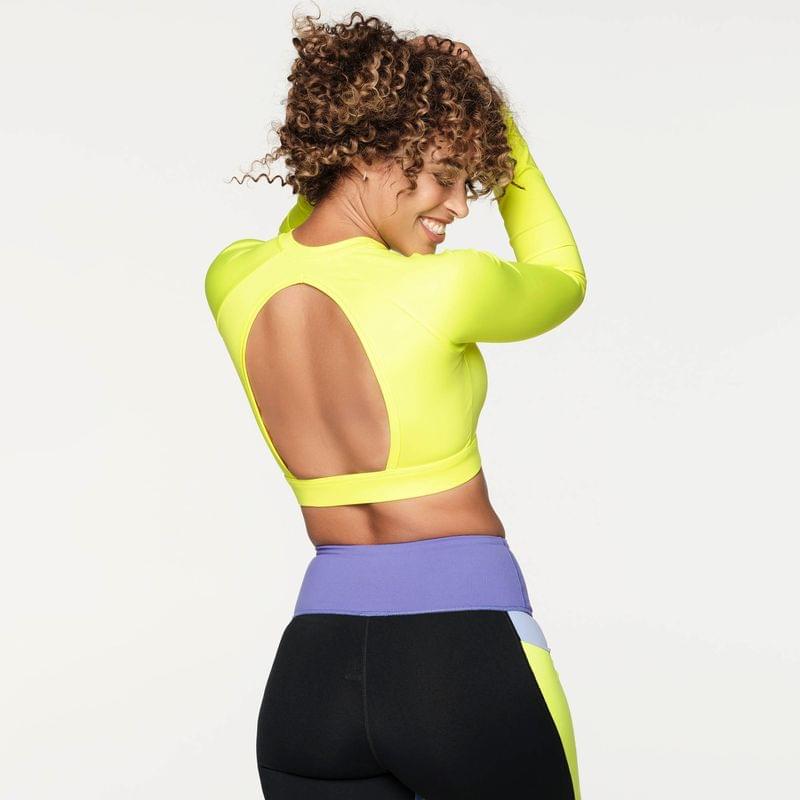 Zumba Forever Long Sleeve Crop Top