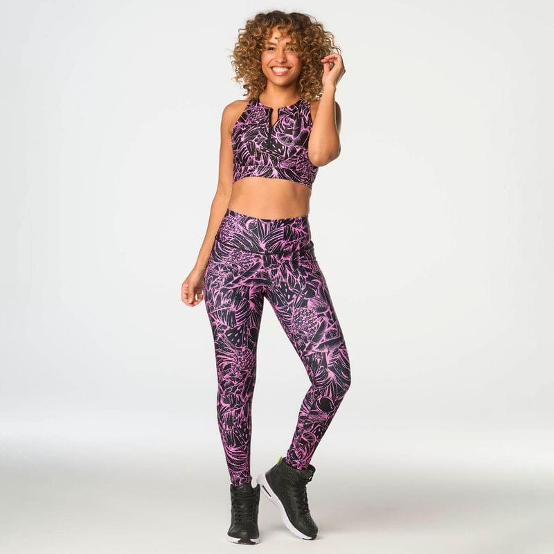 Zumba Tropics Zip Front Bra