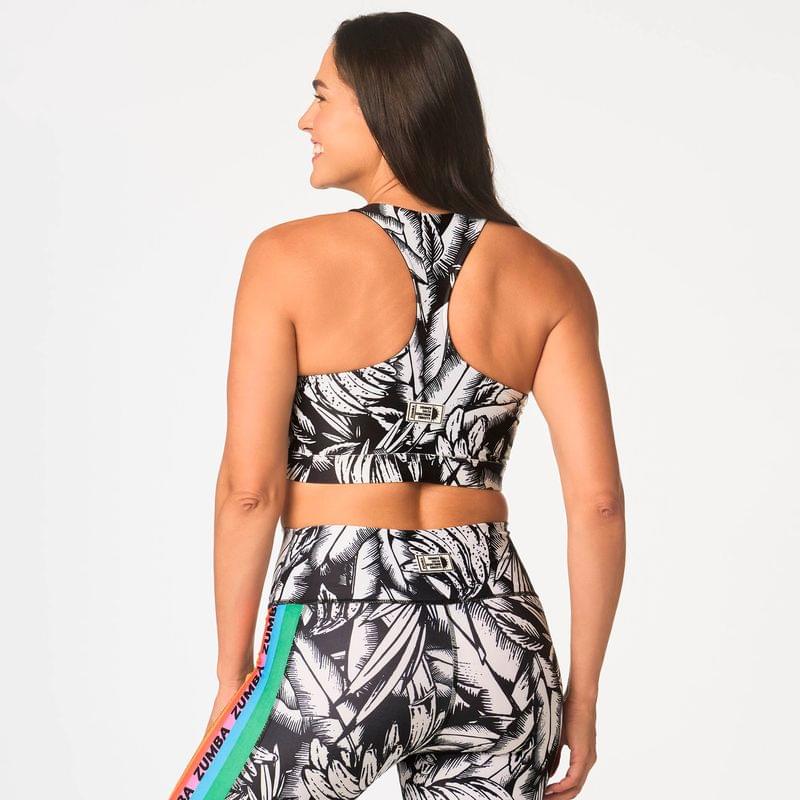 Zumba Tropics Zip Front Bra