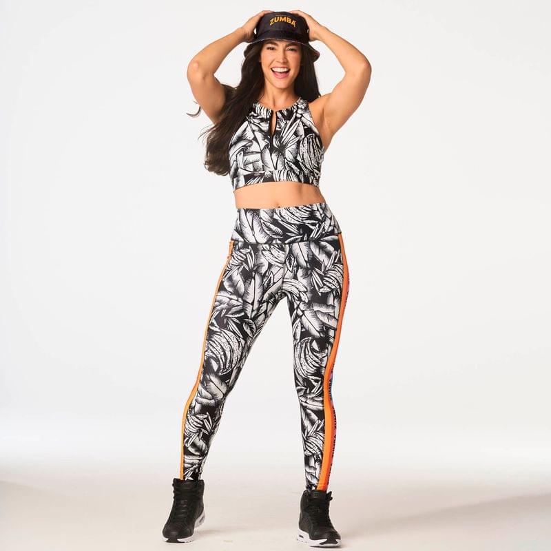 Zumba Tropics Zip Front Bra