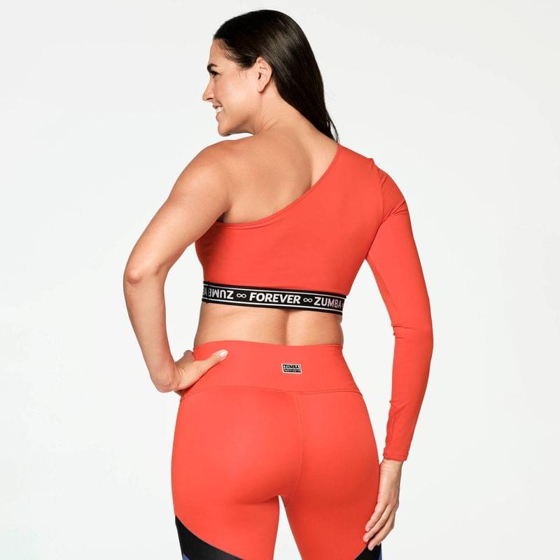 Zumba All Day One Shoulder Crop Top