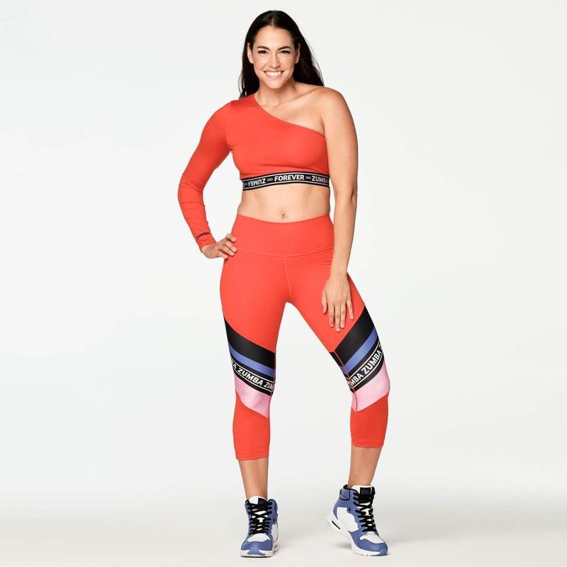 Zumba All Day One Shoulder Crop Top
