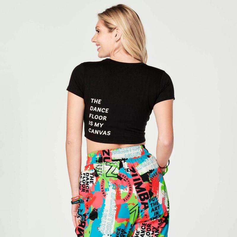 Dance Floor Is my Canvas Crop Top