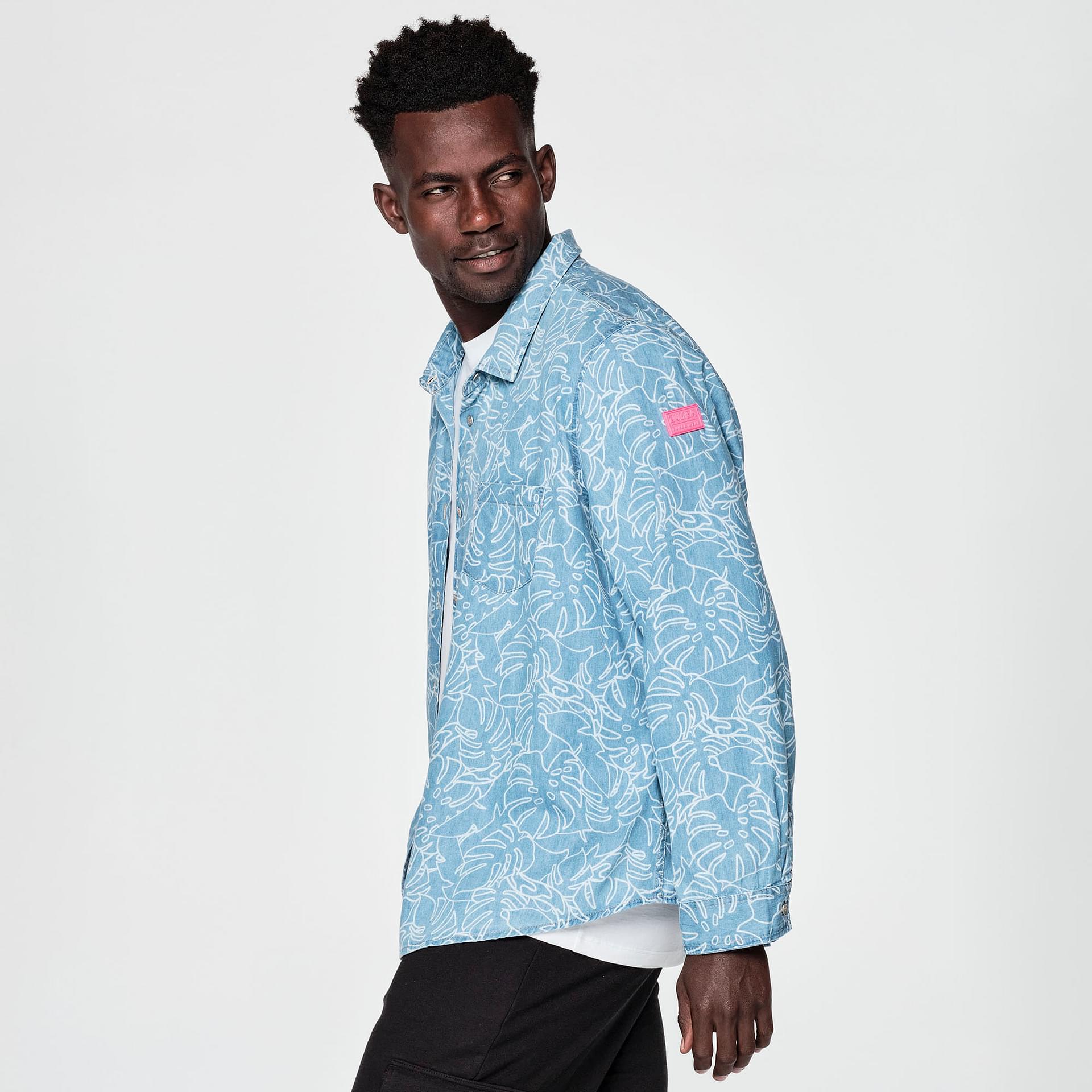 新作ユニセックス♪ズンバ Zumba Resort Long Sleeve Button Up Zumba Resort Long Sleeve Button Up, Easy, Fan Favorite