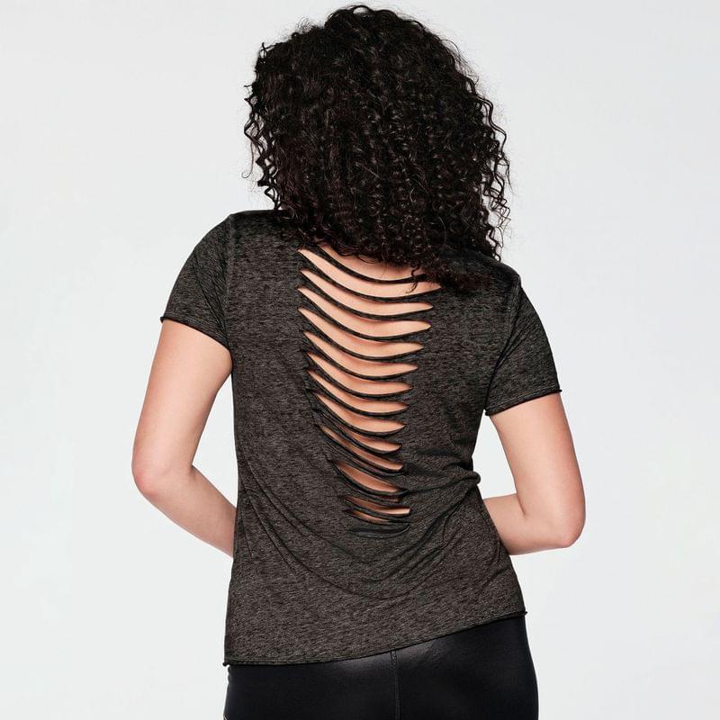 Zumba Fired Up Slashed Back Top