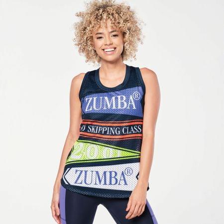 Zumba Prep Basketball Tank - Let's Go Indigo