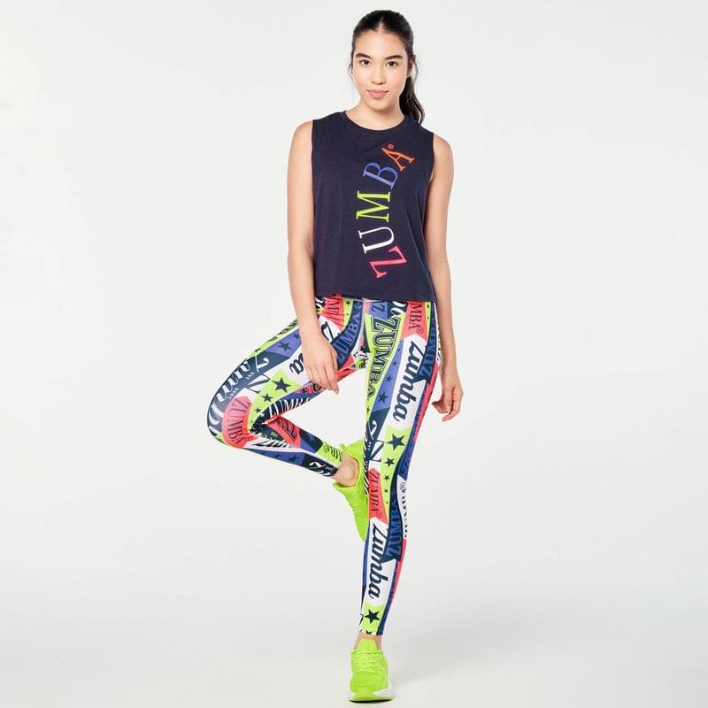 Zumba Prep Loose Muscle Tank - Let's Go Indigo