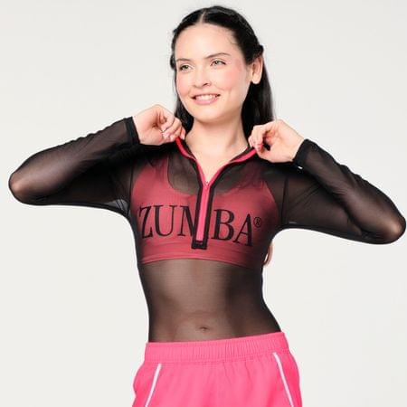 Zumba Prep Zip-Up Bodysuit - Bold Black