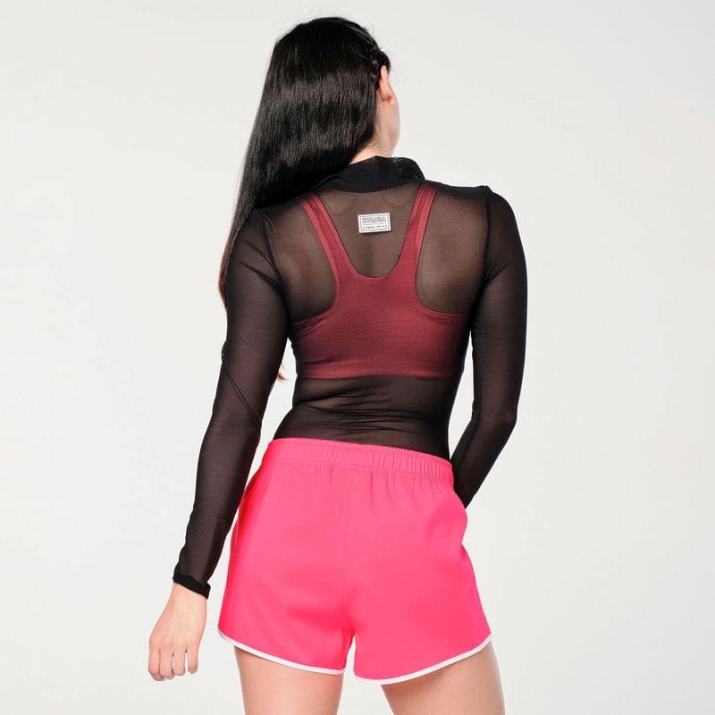 Zumba Prep Zip-Up Bodysuit - Bold Black