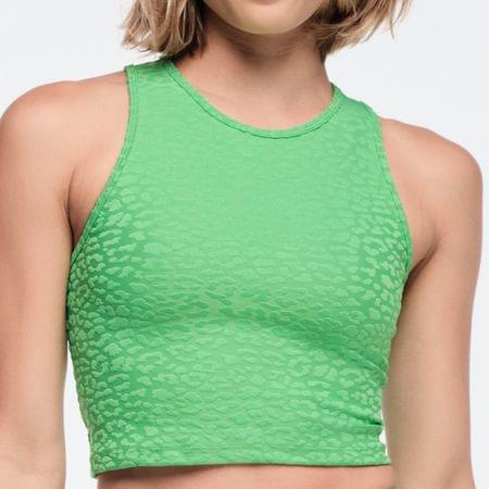 Funscape High Neck Mid Crop Tank