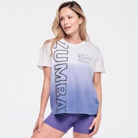 Funscape High Low Crew Neck Top - Purple Pop