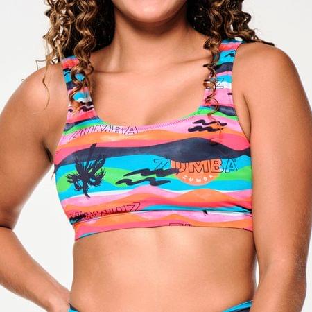 Zumba Sun And Swim Bra - Aqua