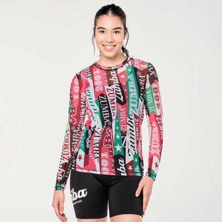 Zumba Prep Long Sleeve Mesh Top