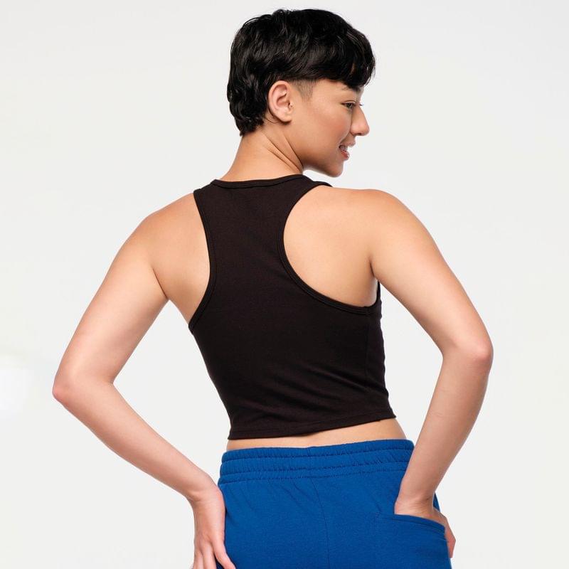 Zumba X Peanuts High Neck Mid Crop Tank