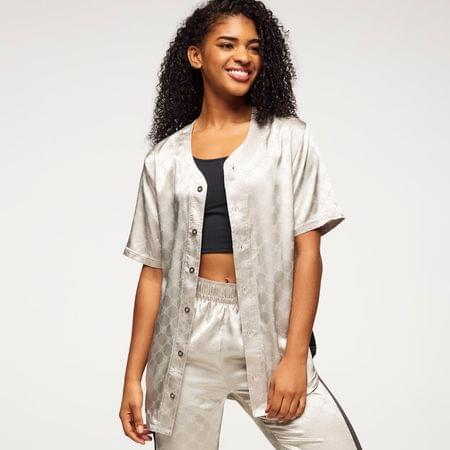 Zumba Runway Baseball Button Up Jersey