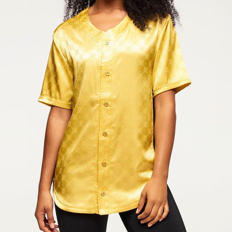 Zumba Runway Baseball Button Up Jersey