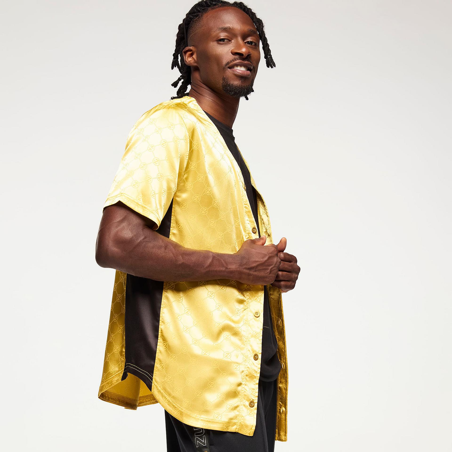 ★国内発送★ ズンバ Runway Baseball Button Up Jersey Silver Zumba Runway Baseball Button Up Jersey - Zumba® Wear Türkiye