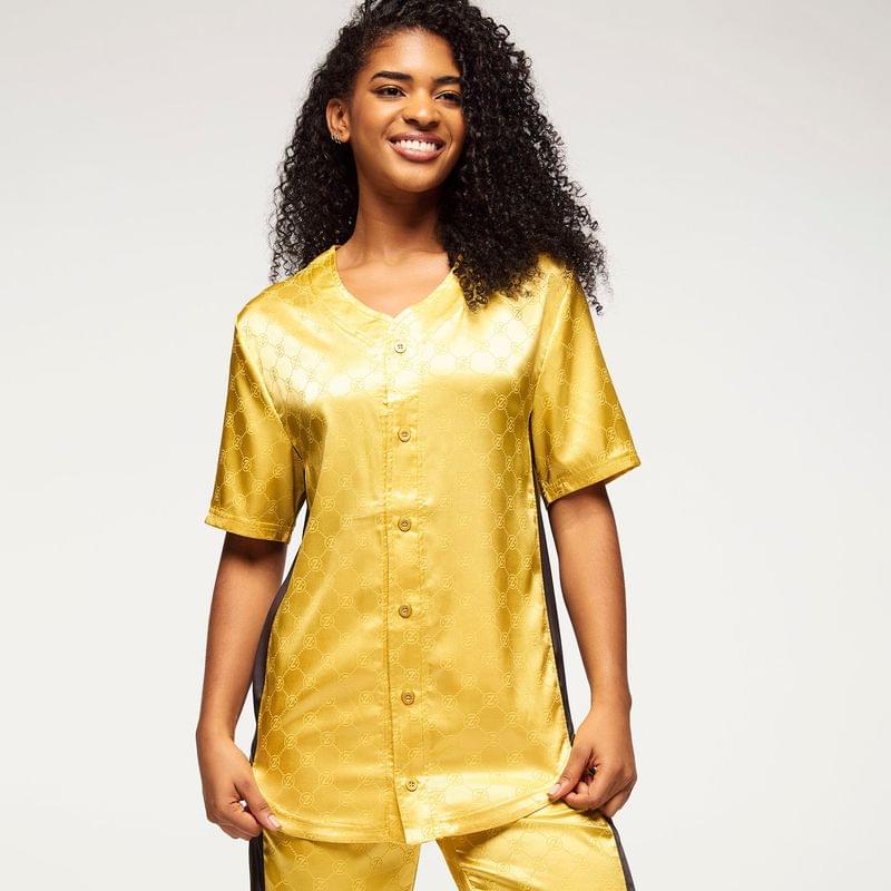 Zumba Runway Baseball Button Up Jersey
