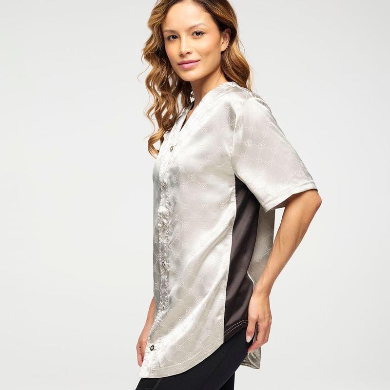 Zumba Runway Baseball Button Up Jersey