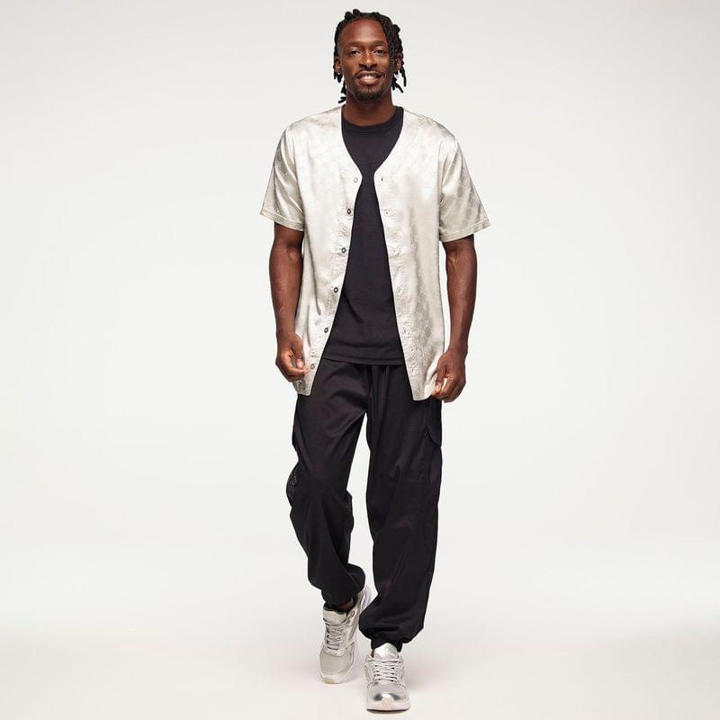 Zumba Runway Baseball Button Up Jersey