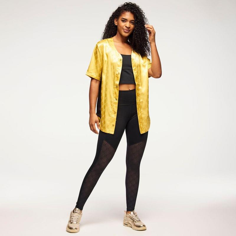 Zumba Runway Baseball Button Up Jersey