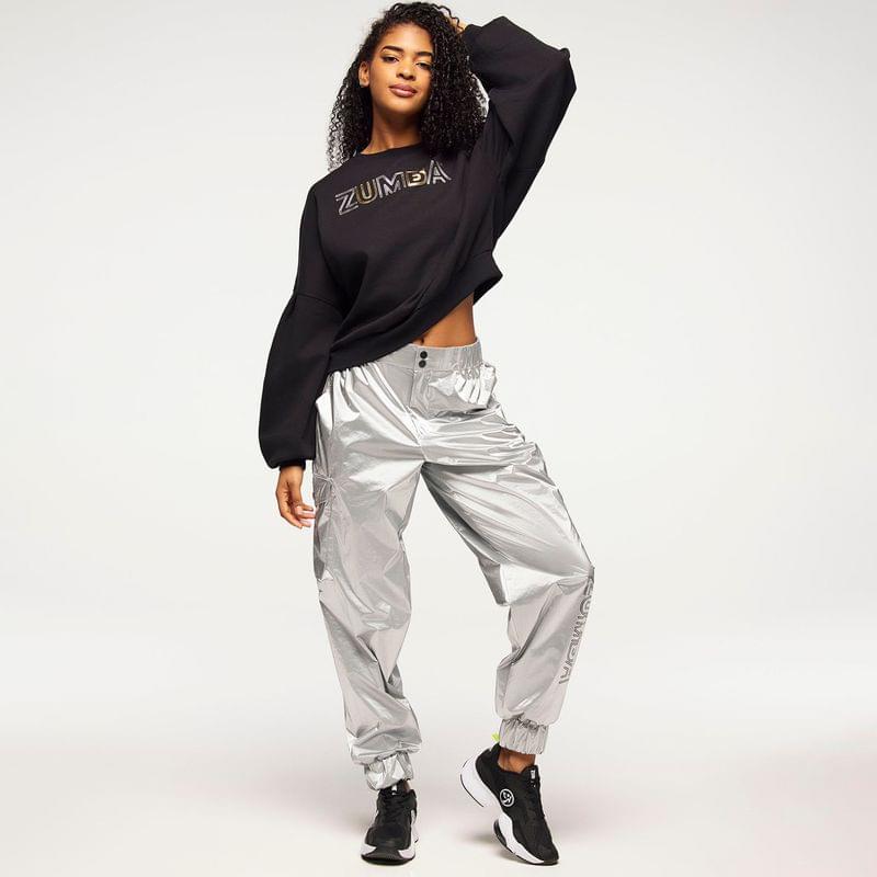 Zumba Runway Pullover Sweatshirt With Bubble Sleeves