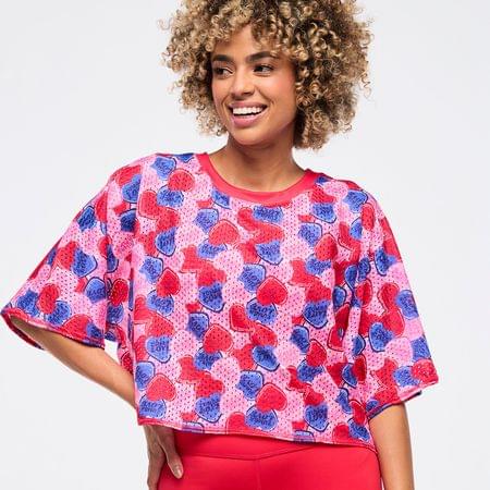Zumba Love Boxy Dolman Crop Top