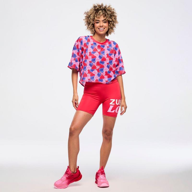 Zumba Love Boxy Dolman Crop Top